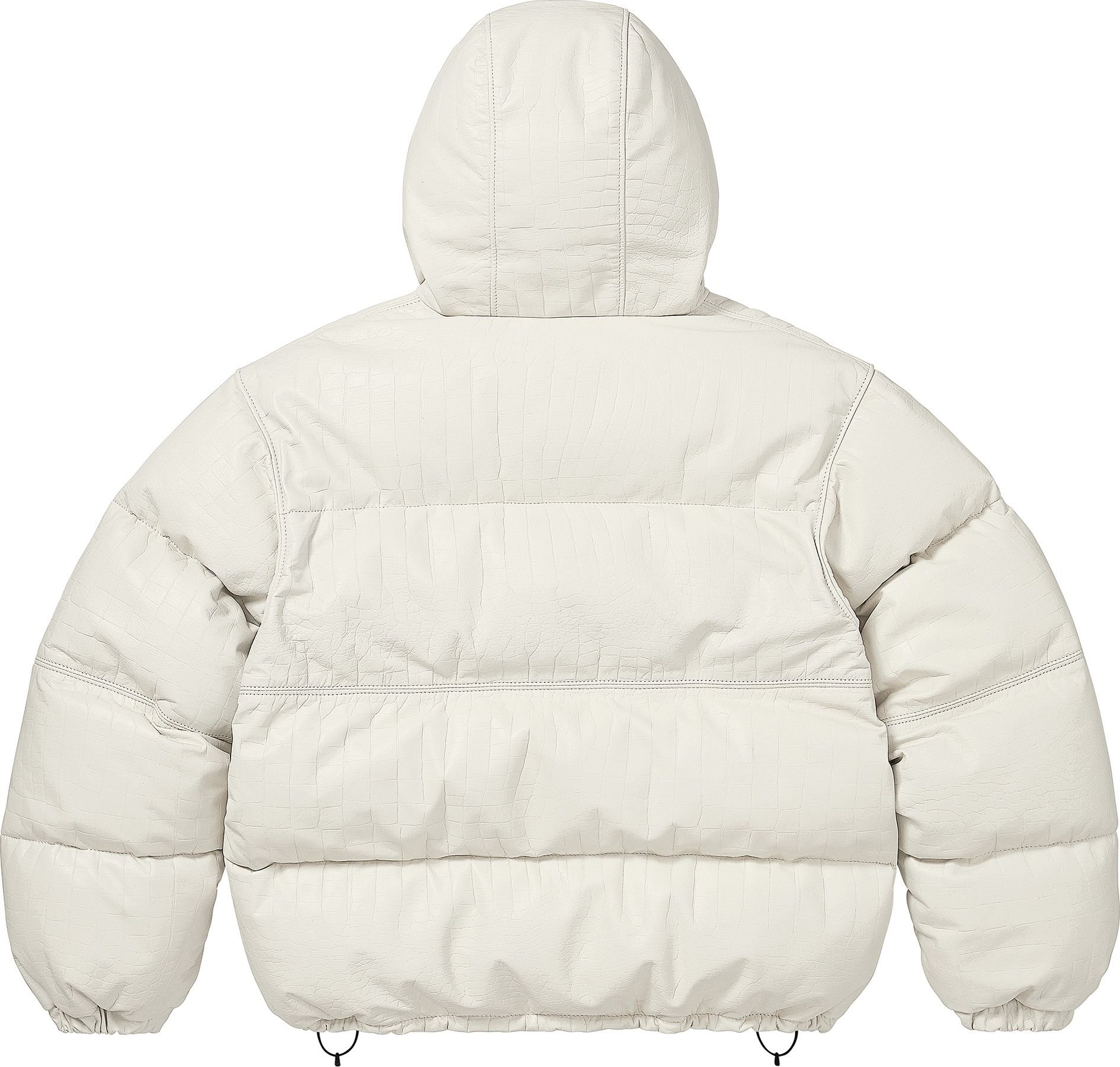 Supreme®/Schott® Leather Down Hooded Puffer Jacket view 3